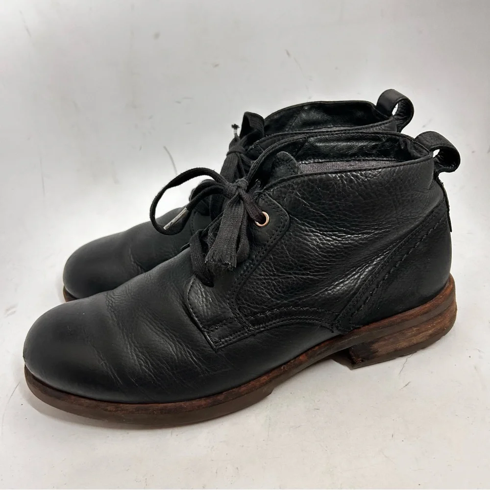 UGG Brompton 1008087 Mens Oxford Chukka Black Leather Boots 10.5